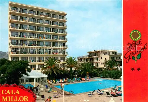 AK / Ansichtskarte Cala_Millor_Mallorca Hotel Girasol Pool Cala_Millor_Mallorca