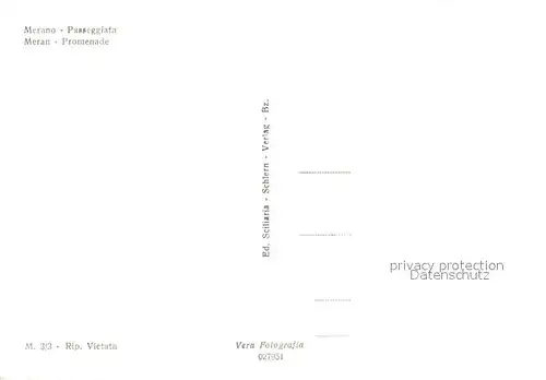 AK / Ansichtskarte Merano_Meran Promenade 