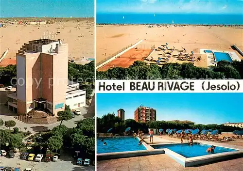 AK / Ansichtskarte Jesolo_Pineta Hotel Beau Rivage Strand Pool Jesolo Pineta