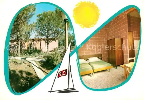 AK / Ansichtskarte Rosapineta_IT Bungalow Zimmer 