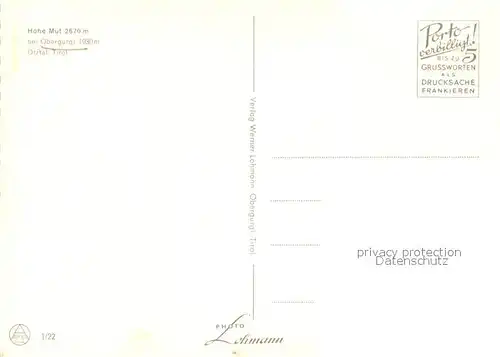 AK / Ansichtskarte Obergurgl_Soelden_oetztal_Tirol Gletscherhaeusl Hohe Mut 