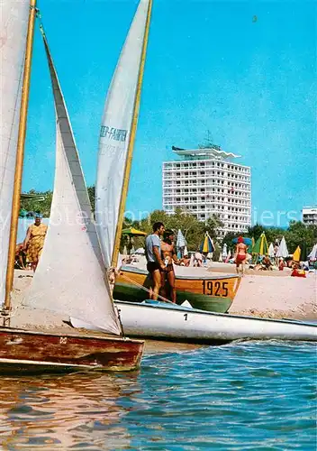 AK / Ansichtskarte Slantschev_Brjag Hotel Globus Strandpartie Slantschev_brjag