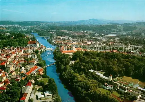 AK / Ansichtskarte Steyr_Enns_Oberoesterreich Fliegeraufnahme Steyr_Enns