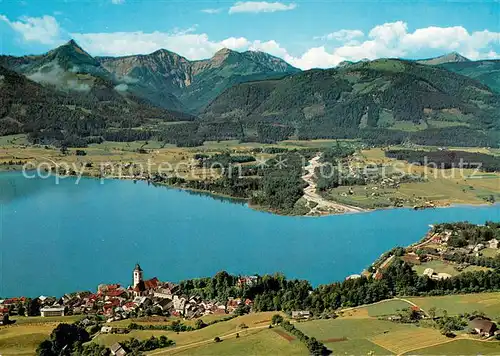 AK / Ansichtskarte St_Wolfgang_Wolfgangsee Fliegeraufnahme mit Zinkenbach St_Wolfgang_Wolfgangsee