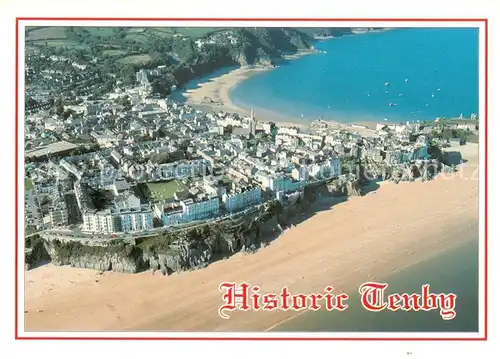 AK / Ansichtskarte Tenby_Wales_UK Fliegeraufnahme 