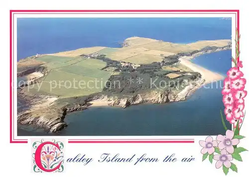 AK / Ansichtskarte Caldey_Island_Wales_UK Fliegeraufnahme 