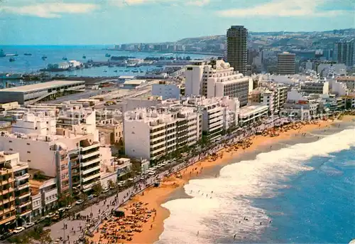 AK / Ansichtskarte Gran_Canaria Vista aerea de la playa de las Canteras Gran Canaria