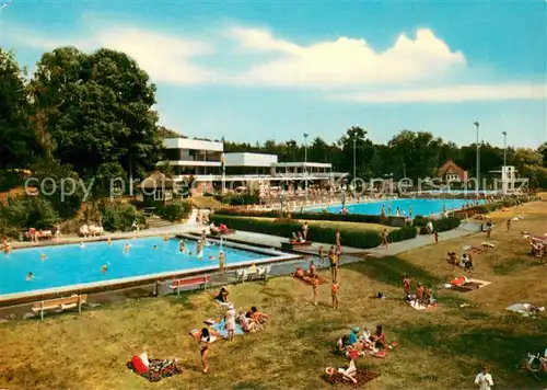 AK / Ansichtskarte Soltau Boehmewald Hallen udn Freibad Soltau