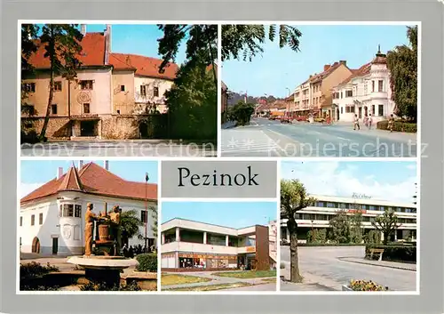AK / Ansichtskarte Pezinok_Boesing_Slovakia Vinohradnicke mesto Prve zmienky pochadzaju siahaju aj pisomne zaznamy o vyspelom vinohradnictve V sucasnosti vyznamne priemyselne stredisko 