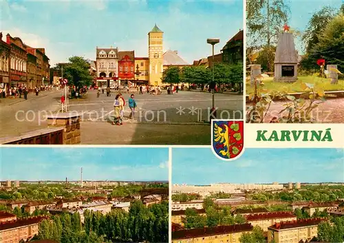 AK / Ansichtskarte Karvina_CZ Osmedesatitisicove okresni mesto se sedmisetletou historii ma dnes moderni tvar Kazdym rokem vzrusta novou vystavbou 