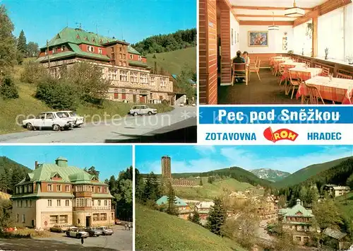 AK / Ansichtskarte Pec_pod_Snezkou Zotavovna ROH Hradec s kavarnou Maj a Corso Pec_pod_Snezkou