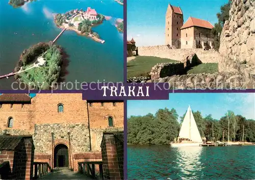 AK / Ansichtskarte Trakai_Lithuania Salos pilies ansamblis 