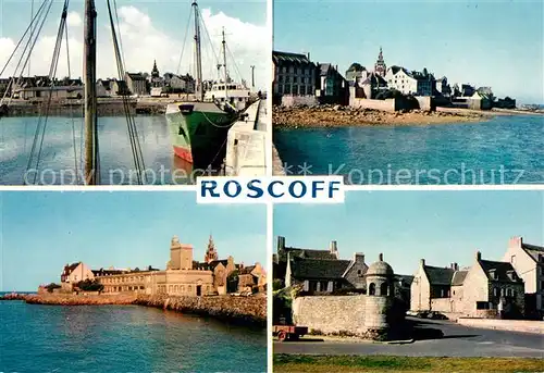 AK / Ansichtskarte Roscoff Le port lInstitut de Rockroum et le Laboratoire de recherches Biologiques Roscoff