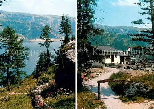 AK / Ansichtskarte Tseuzier_Tzeuzier_Lac_de Restaurant du Lac Barrage du Rawil Tseuzier 