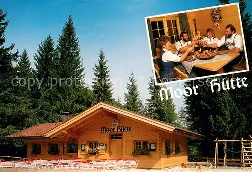 AK / Ansichtskarte Oberjoch Moor Huette Gaststube Oberjoch