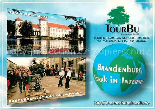 AK / Ansichtskarte Potsdam Schloss Rheinsberg Babelsberg Studiotour in Potsdam Potsdam