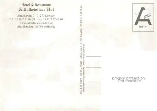 AK / Ansichtskarte Dresden_Elbe Alttolkewitzer Hof Hotel Restaurant Theke Zimmer Liegewiese Elbepartie 