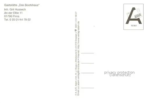 AK / Ansichtskarte Pirna_Elbe Gaststaette Das Bootshaus Bar Terrasse Elbepartien 