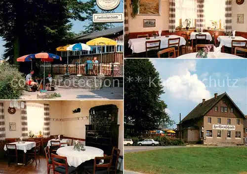 AK / Ansichtskarte Rathewalde Hocksteinschaenke Terrasse Gastraeume Rathewalde