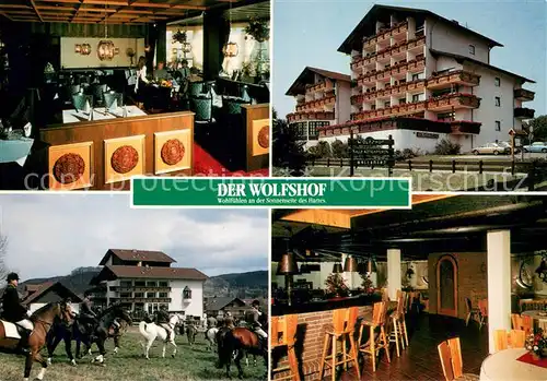 AK / Ansichtskarte Langelsheim Hotel Wolfshof Gastraum Bar Reiter Langelsheim