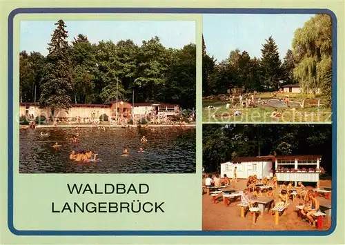 AK / Ansichtskarte Langebrueck Waldbad Langebrueck Liegewiese Langebrueck