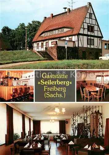 AK / Ansichtskarte Freiberg_Sachsen Gaststaette Seilerberg Bar Gastraeume Freiberg Sachsen