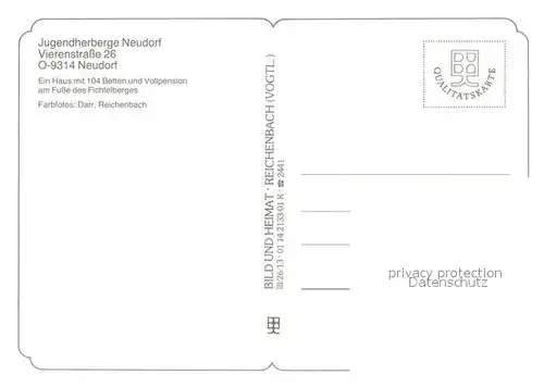 AK / Ansichtskarte Neudorf_Erzgebirge Jugendherberge Neudorf Speisesaal Dampflok Neudorf Erzgebirge