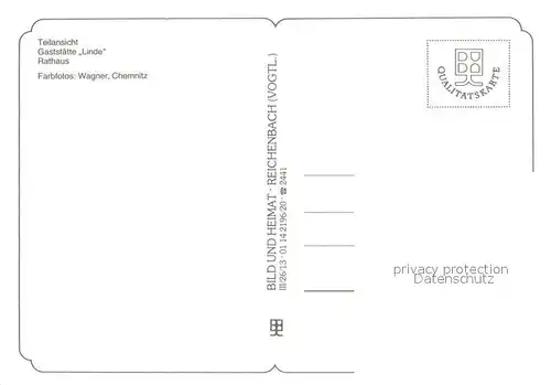 AK / Ansichtskarte Grossolbersdorf Panorama Gaststaette Linde Rathaus 