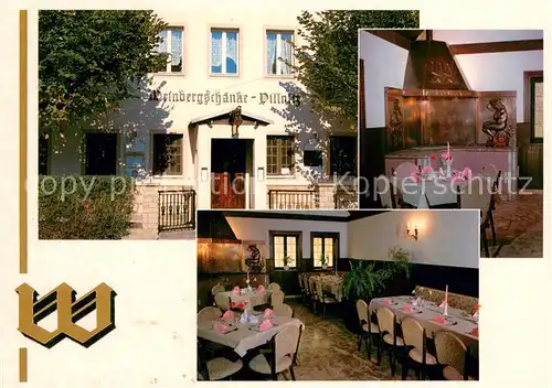 AK / Ansichtskarte Dresden Weinbergschaenke Pillnitz Gastraeume Dresden