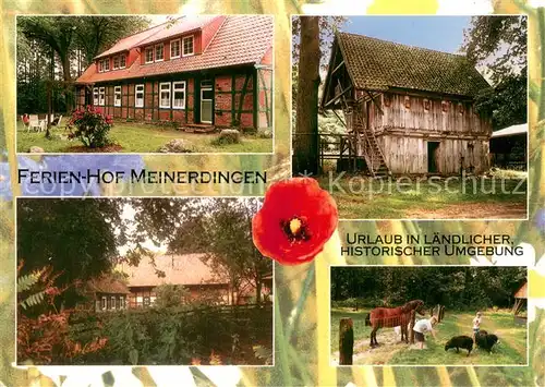 AK / Ansichtskarte Meinerdingen Ferienhof Meinerdingen Urlaub auf dem Land Details Meinerdingen