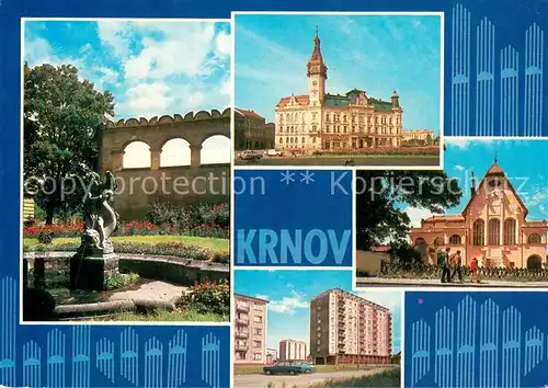 AK / Ansichtskarte Krnov_CZ Svedska zed Radnice Dum pronyru Sidliste 
