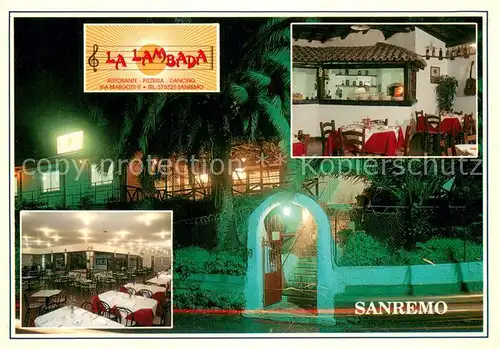 AK / Ansichtskarte Sanremo La Lambada Ristorante Pizzeria Dancing Sanremo