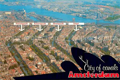 AK / Ansichtskarte Amsterdam__NL Fliegeraufnahme City 