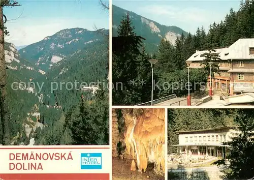 AK / Ansichtskarte Nizke_Tatry_Slovakia Panorama Horsky hote pri Demanovskej jaskyni Slobody Samoobsluha pri jaskyni Slobody 