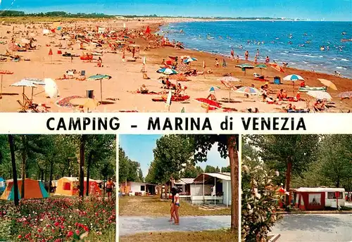 AK / Ansichtskarte Marina_di_Venezia Camping Strandpartie 