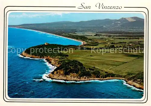 AK / Ansichtskarte San_Vincenzo_Toscana Litorale Baratti Fliegeraufnahme San_Vincenzo_Toscana