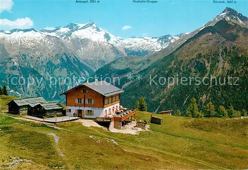 AK / Ansichtskarte Mallnitz_Kaernten Haeusler Alm mit Hohe Tauern Mallnitz Kaernten