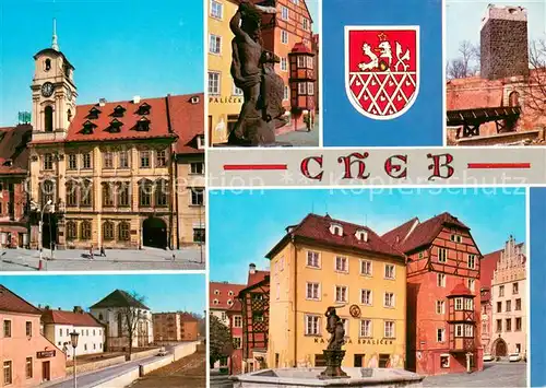 AK / Ansichtskarte Cheb_Eger Motive Innenstadt Brunnen 