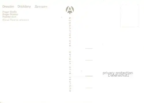 AK / Ansichtskarte Dresden Prager Strasse Interhotel Dresden