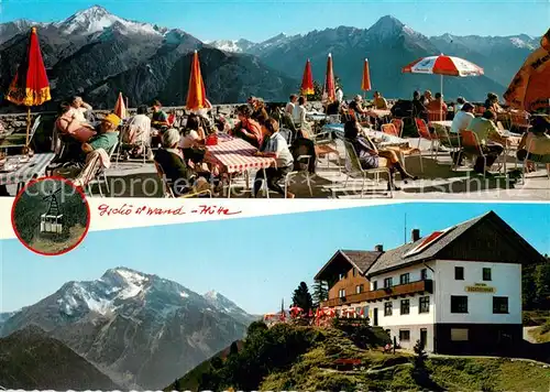 AK / Ansichtskarte Mayrhofen_Zillertal Mit der Penkenbahn zur Gschoesswandhuette Sonnenterrasse Alpenpanorama Mayrhofen_Zillertal