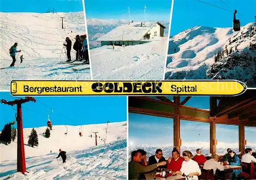 AK / Ansichtskarte Spittal_Drau Bergrestaurant Goldeck Wintersportplatz Alpen Spittal Drau