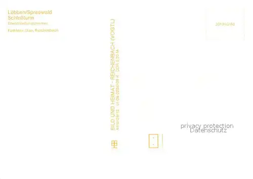 AK / Ansichtskarte Luebben_Spreewald Schlossturm Eheschliessungszimmer Luebben Spreewald