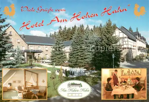 AK / Ansichtskarte Bermsgruen Hotel Am Hohen Hahn Zimmer Gaststube Bermsgruen