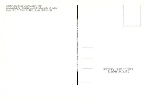 AK / Ansichtskarte Bermsgruen Hotel Am Hohen Hahn Zimmer Gaststube Bermsgruen