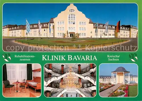 AK / Ansichtskarte Kreischa Rehazentrum Klinik Bavaria Zimmer Foyer Pavillon Kreischa