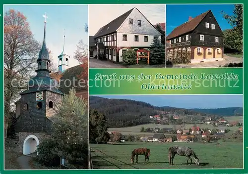 AK / Ansichtskarte Lawalde Glockenturm Muehlenmuseum Umgebindehaus Lauba Landschaft Kleindehsa Lawalde