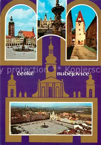 AK / Ansichtskarte Ceske_Budejovice Jihoceska metropole Bylo zalozeno v roce jeho stred tvori rozsahle Zizkovo namesti Ceske Budejovice