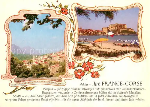 AK / Ansichtskarte Evisa Panorama Berge Calvi Strand Evisa