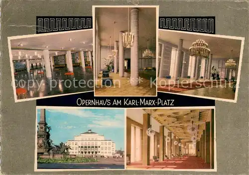 AK / Ansichtskarte Leipzig Opernhaus am Karl Marx Platz Details Leipzig