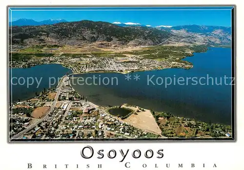 AK / Ansichtskarte Osoyoos_Canada Air view 